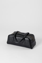 Bowling bag in pelle martellata