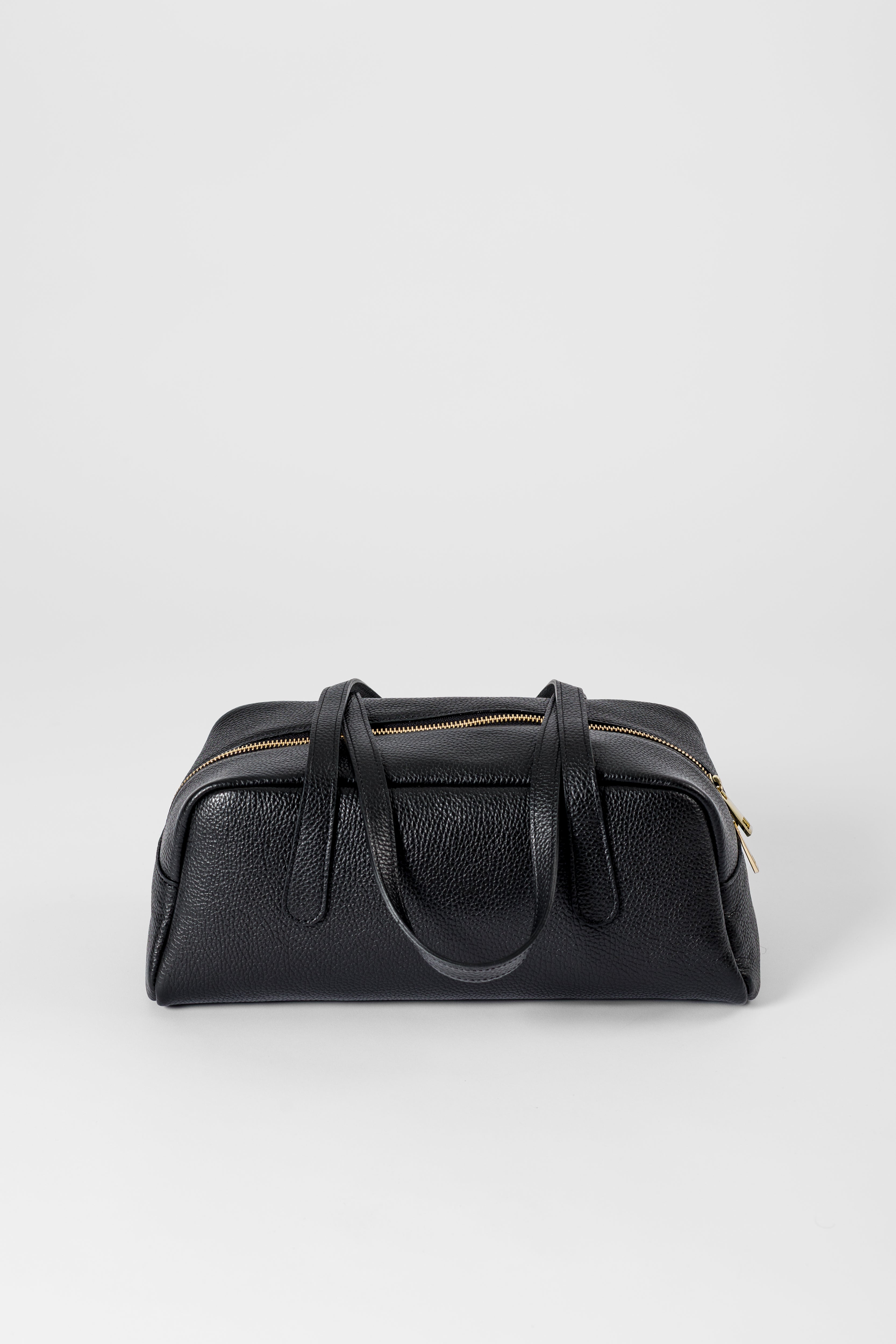 Bowling bag in pelle martellata