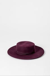 Cappello a tesa dritta in feltro