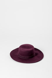 Cappello a tesa dritta in feltro