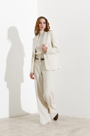 Blazer con chiusura gioiello