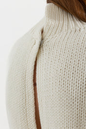 Maglia smanicata collo alto - Friendly Sweater