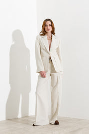 Blazer con chiusura gioiello