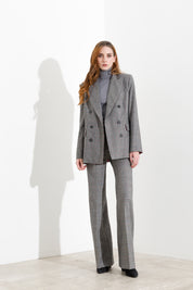 Pantaloni Flare in Principe di Galles