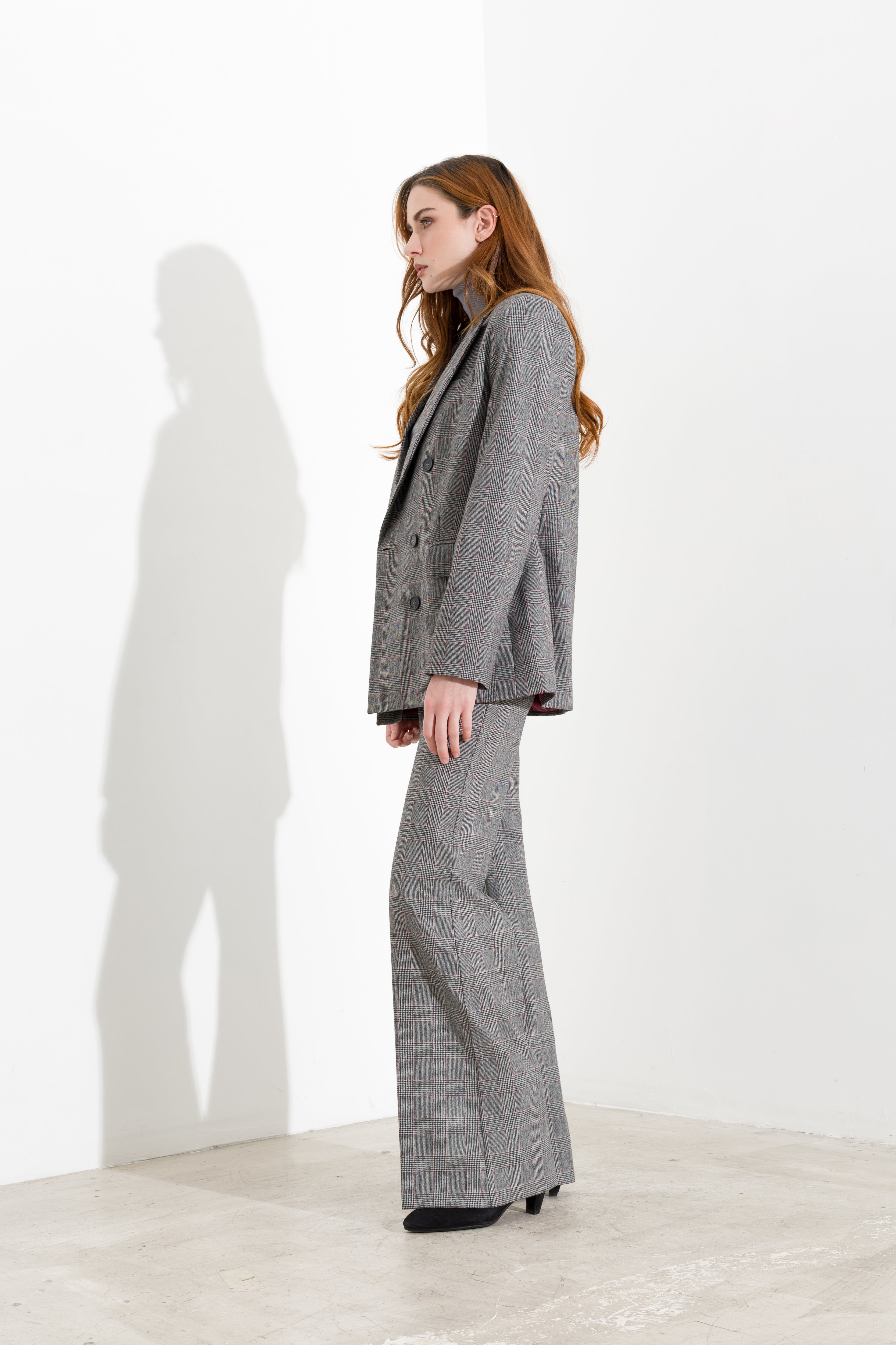 Pantaloni Flare in Principe di Galles