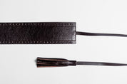 Cintura bustino in pelle con nappe