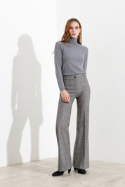 Pantaloni Flare in Principe di Galles