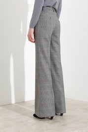 Pantaloni Flare in Principe di Galles