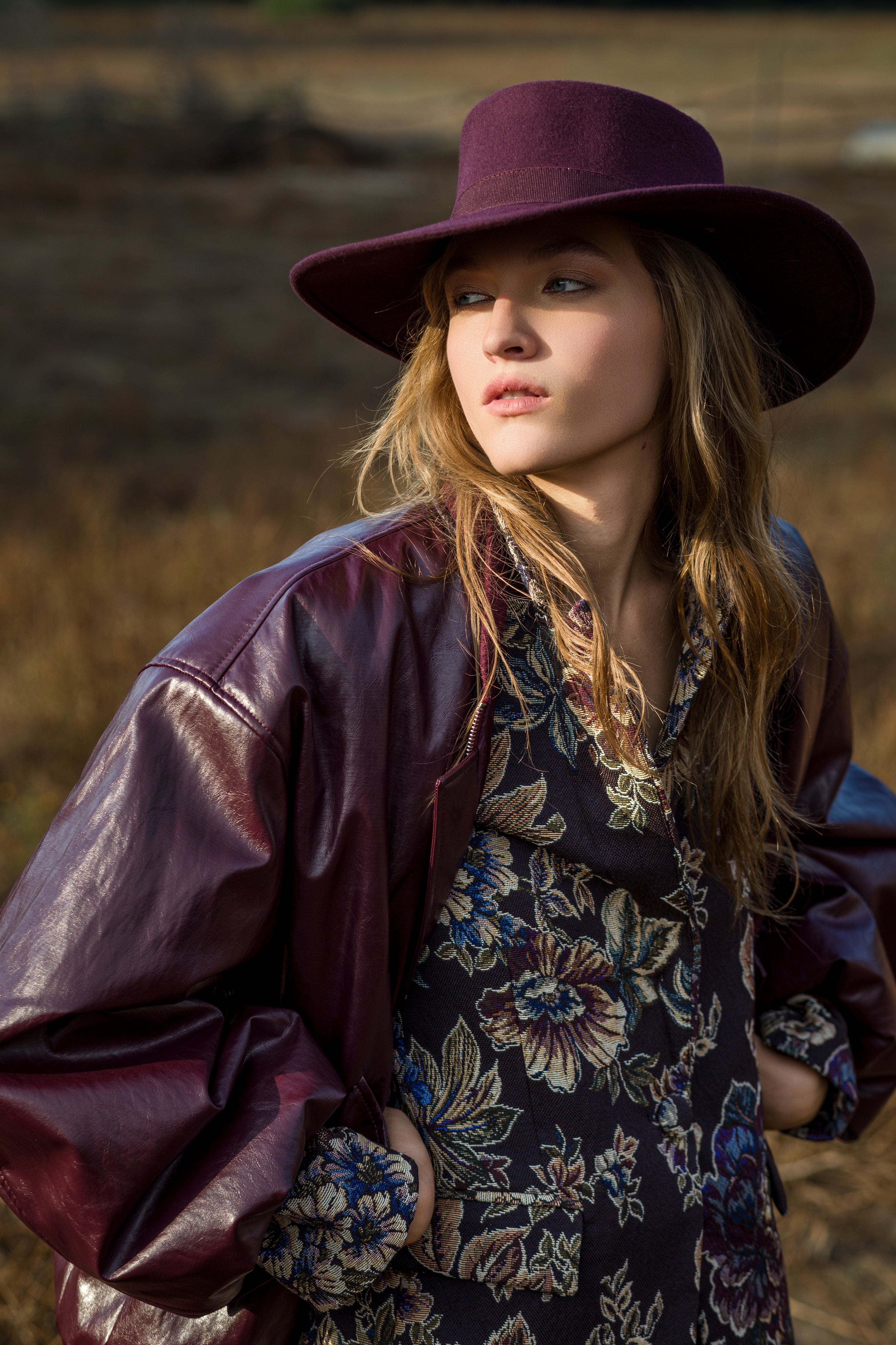 Bomber oversize in ecopelle lucida