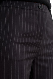 Pantalone gessato gamba dritta