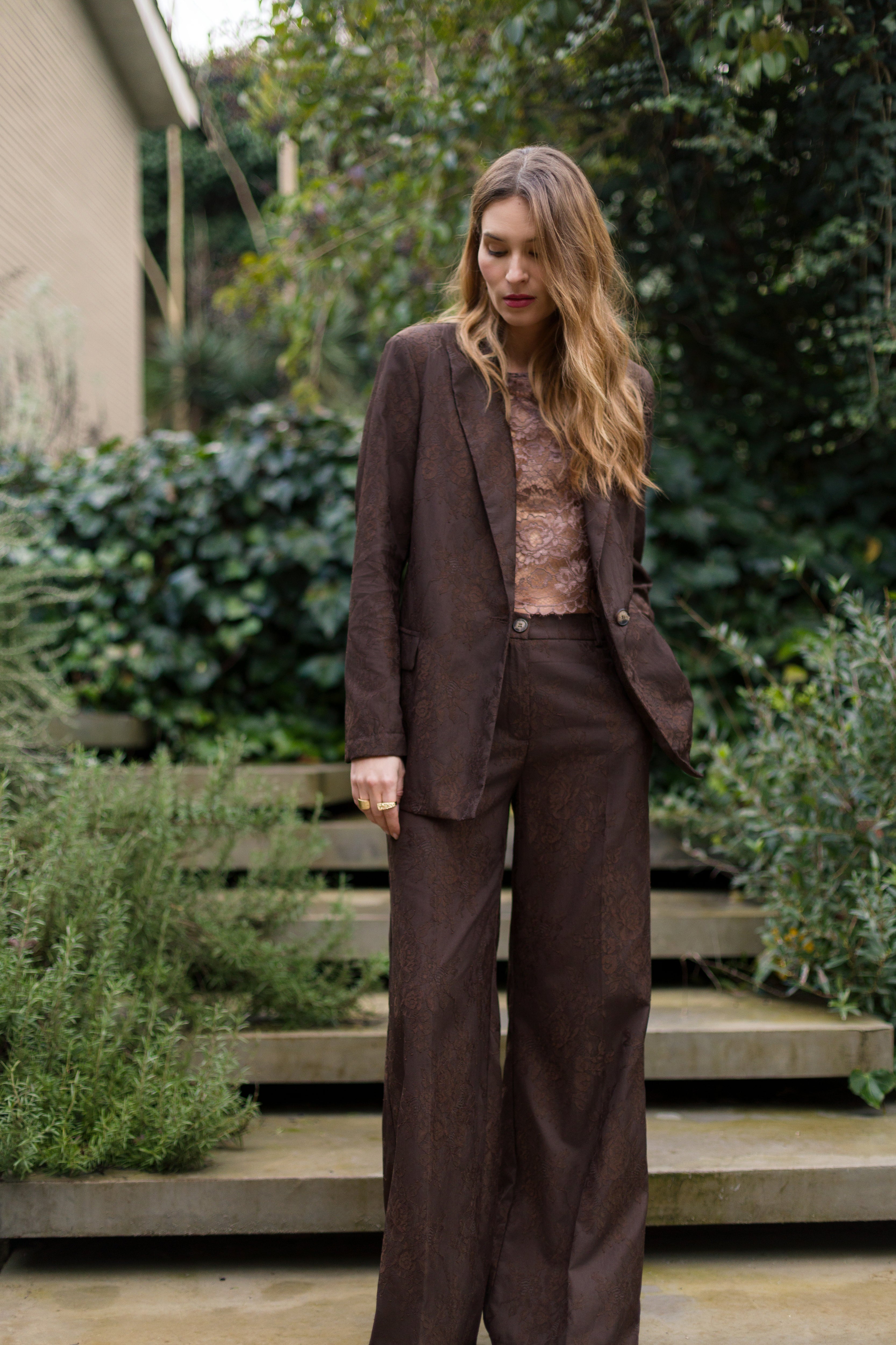 Paired lace trousers