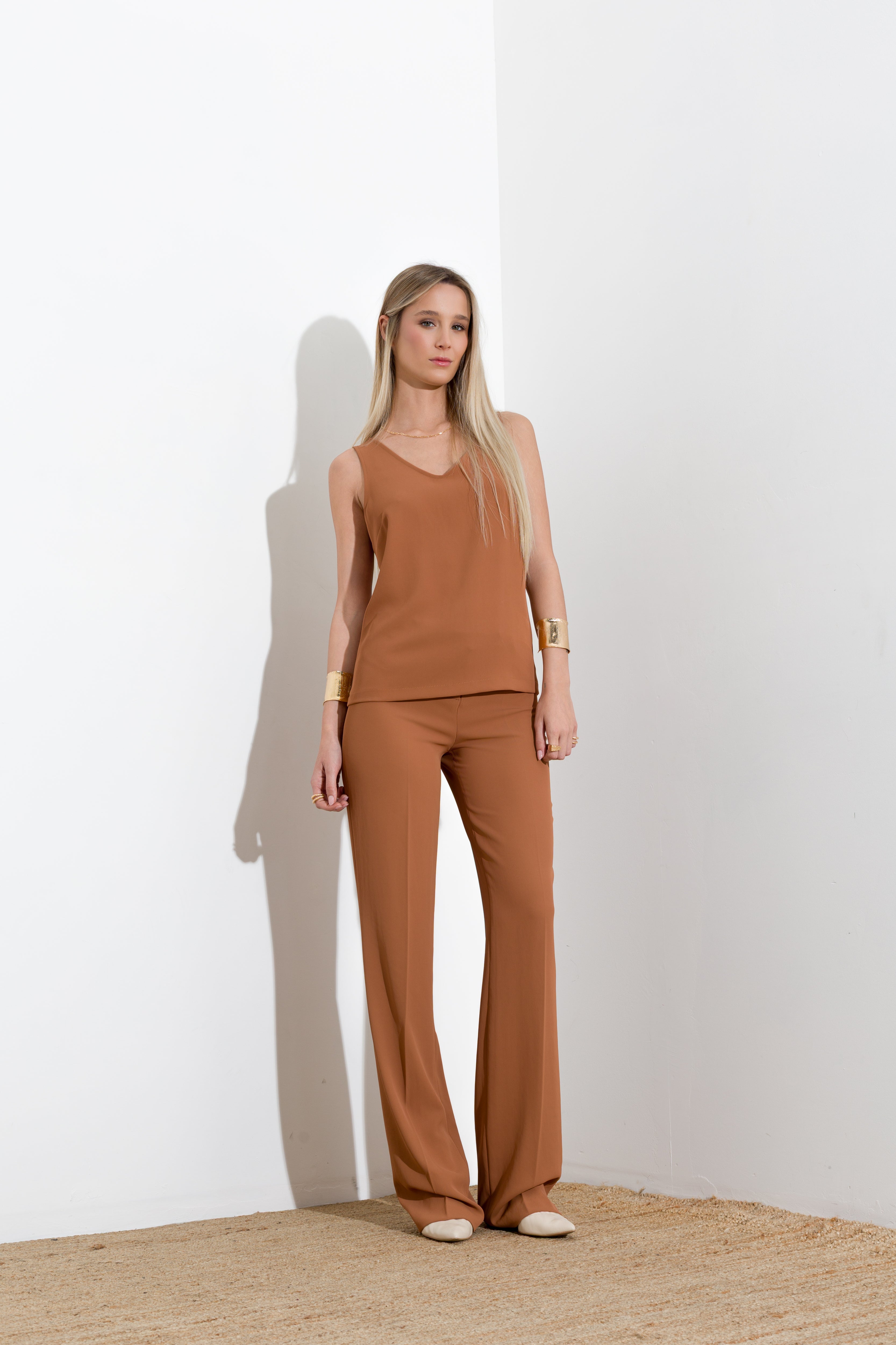 Pantalone gamba dritta fluido - Compagnia Italiana