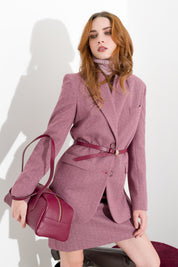 Zweiknopfblazer aus Fischgrät-Tweed