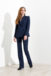Pantaloni flare a vita alta