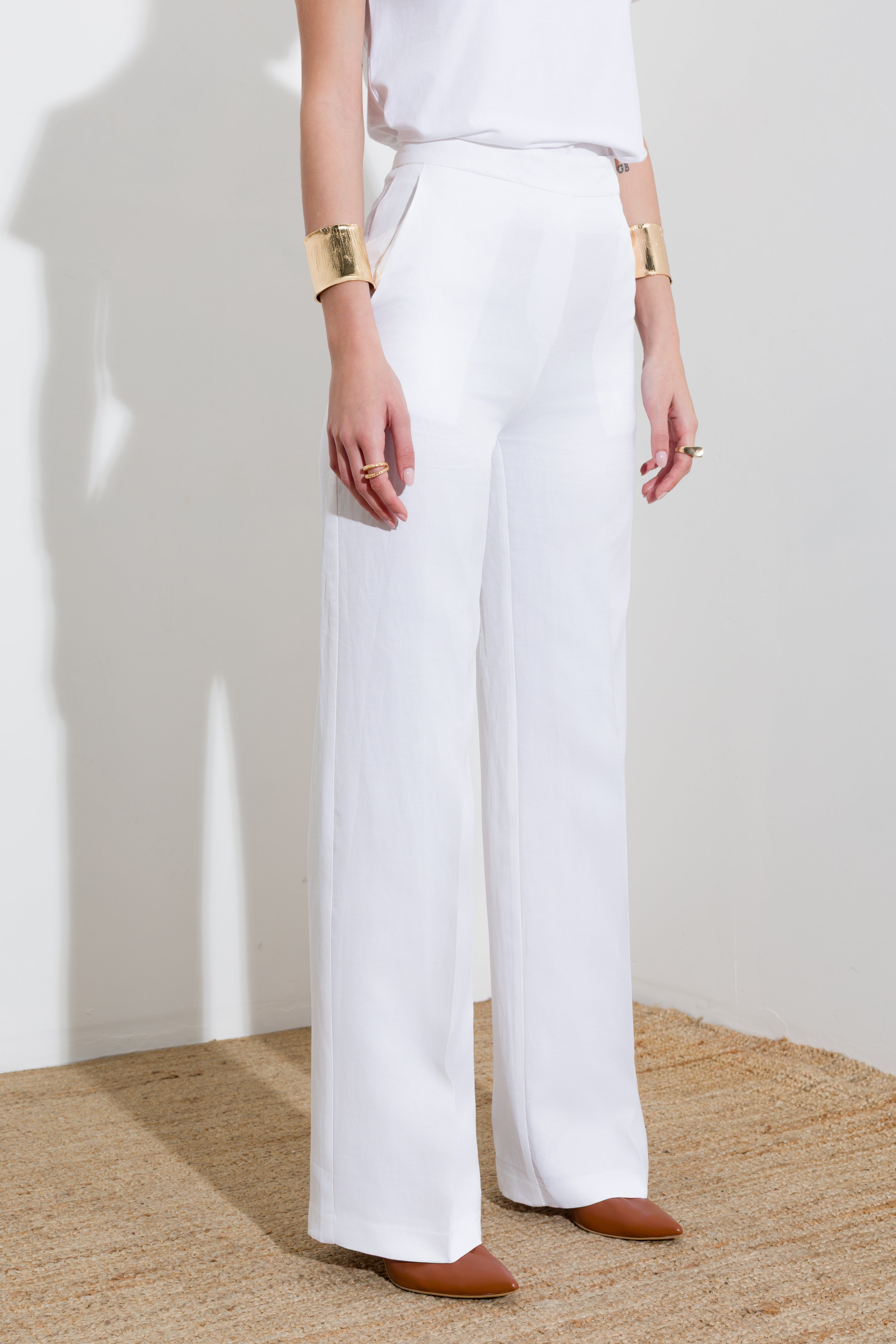 Pantalone in lino viscosa - Compagnia Italiana