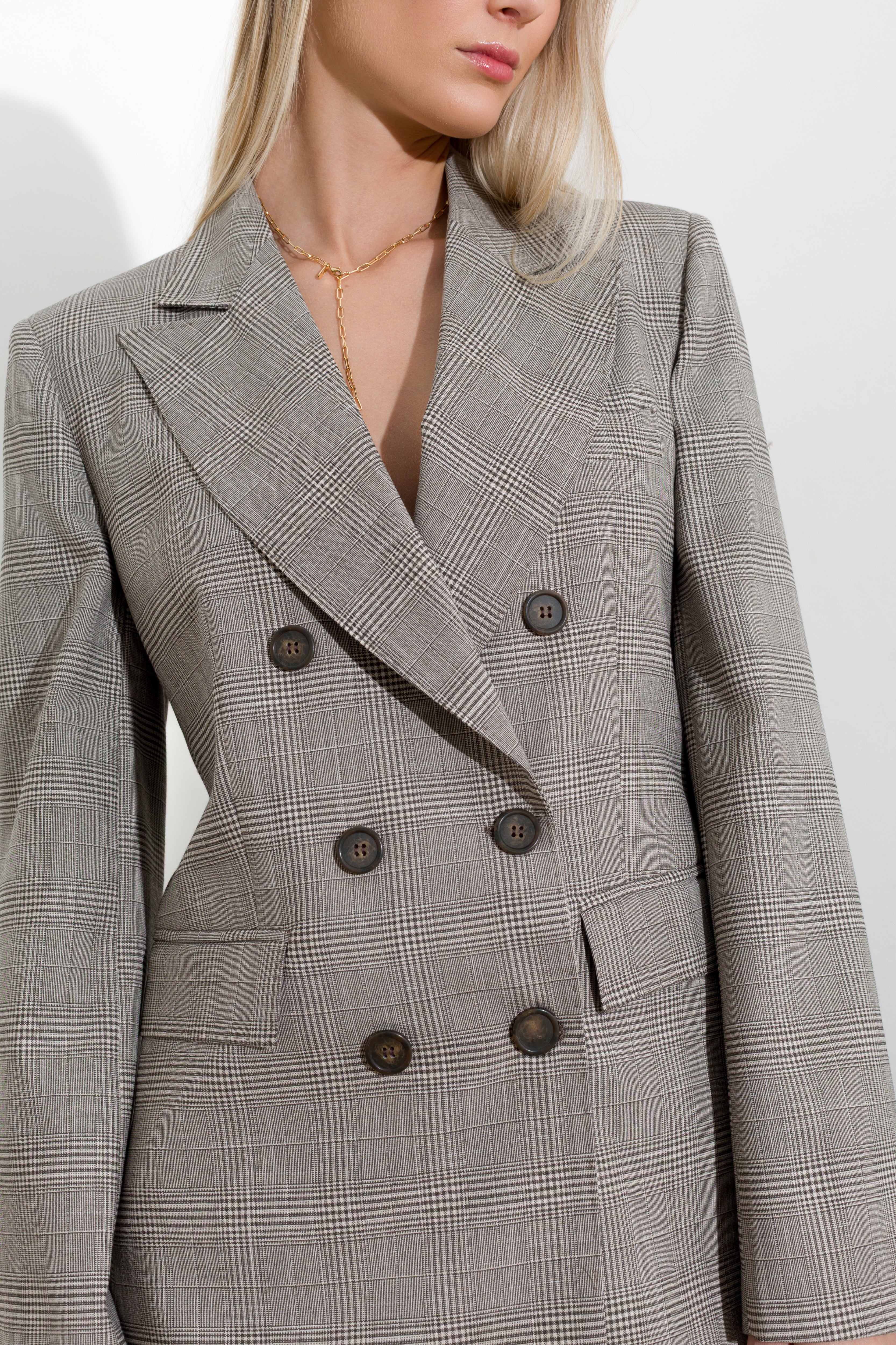 Blazer doppiopetto in galles - Compagnia Italiana