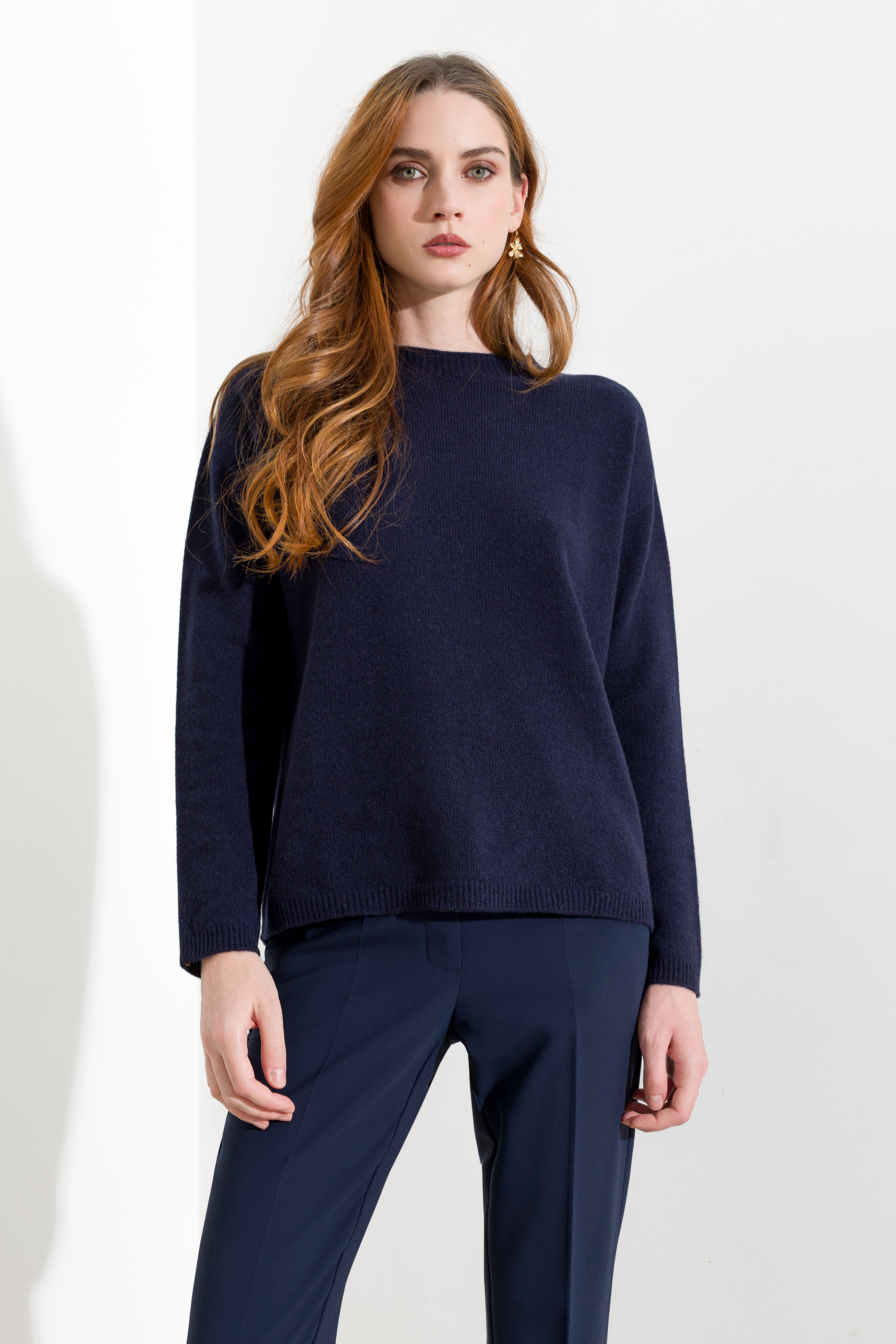 Maglia girocollo in cashmere - Friendly Sweater