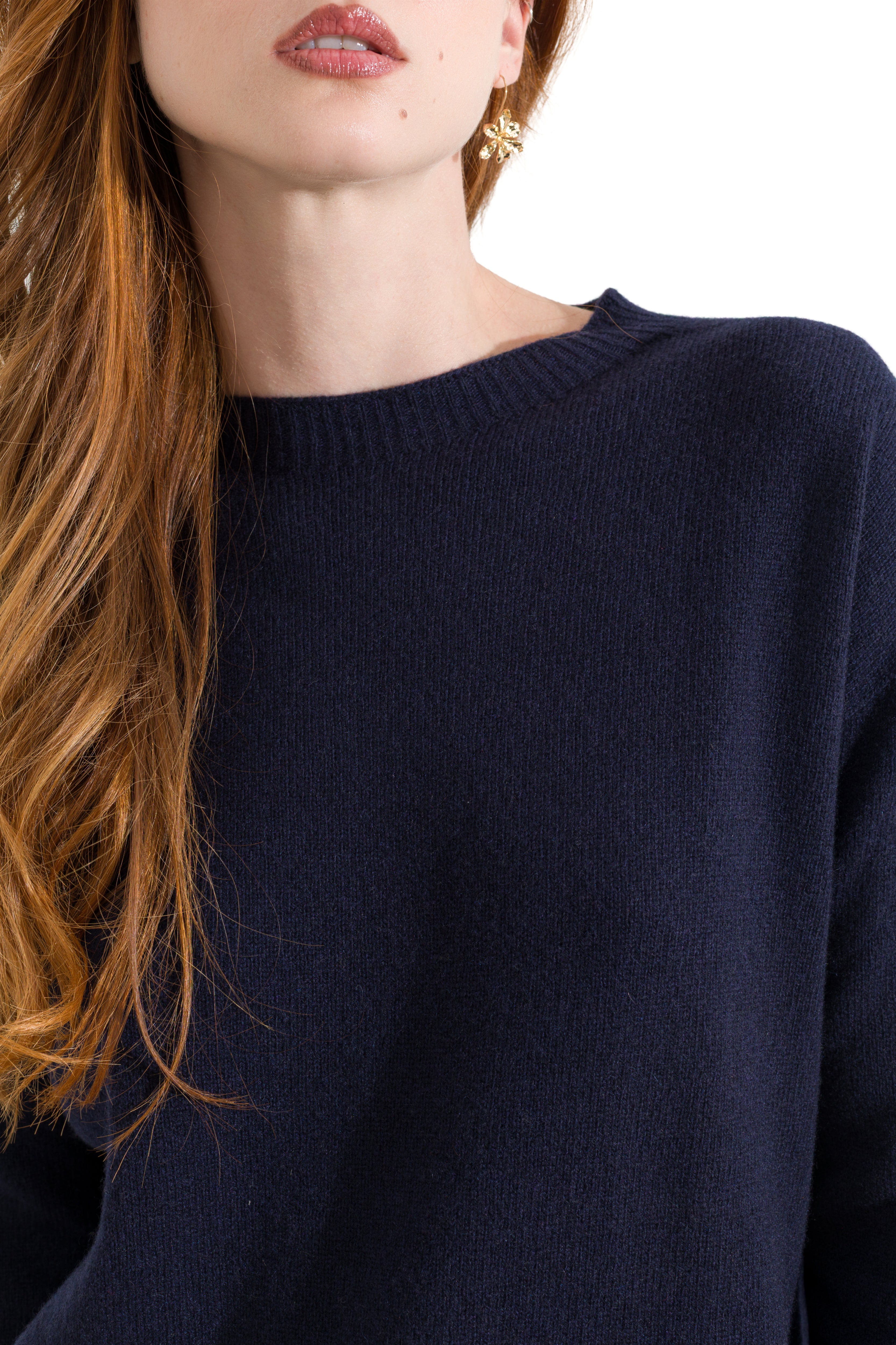 Maglia girocollo in cashmere - Friendly Sweater