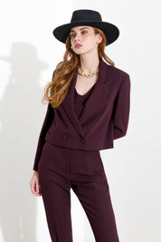 Blazer corto doppiopetto