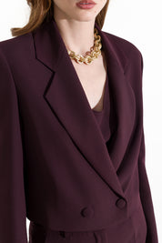 Blazer corto doppiopetto