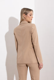 Technical single-breasted blazer