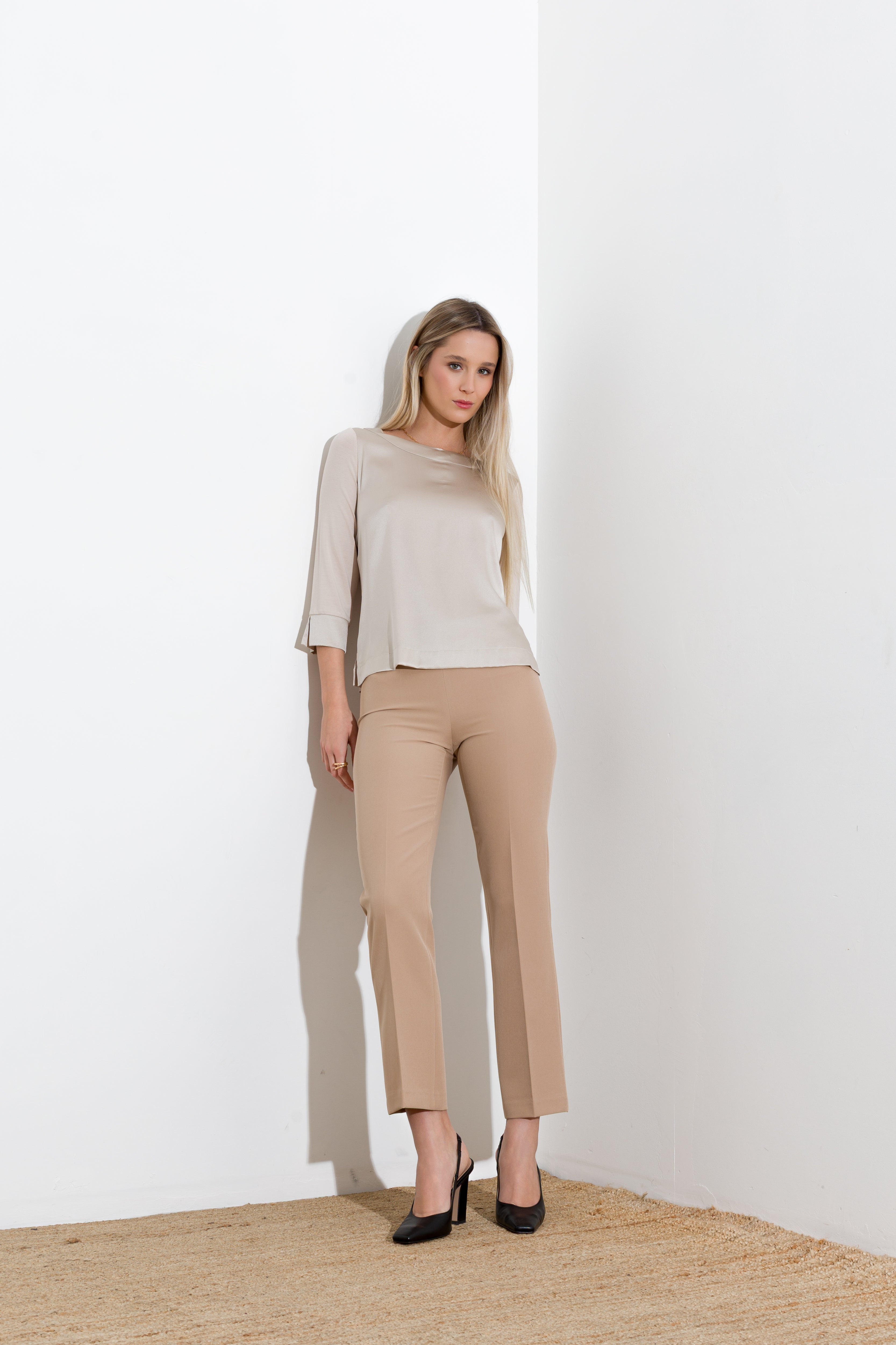 Blusa in seta viscosa