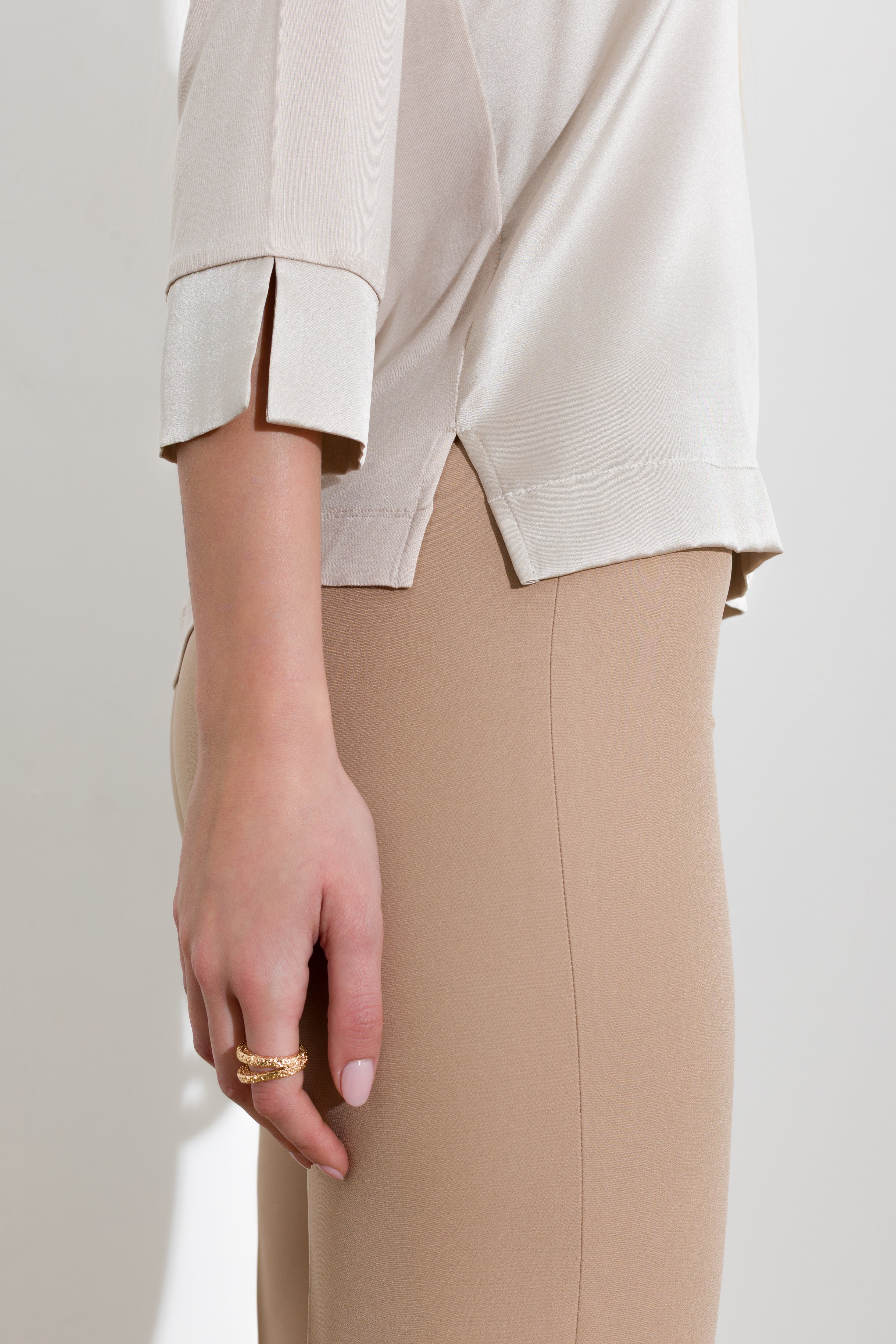 Blusa in seta viscosa