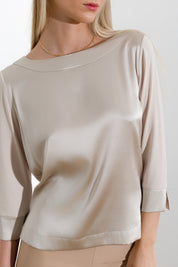 Blusa in seta viscosa