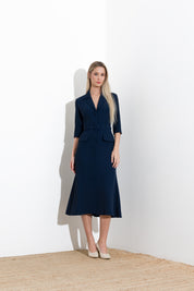 Abito midi in fluido diagonale - Compagnia Italiana