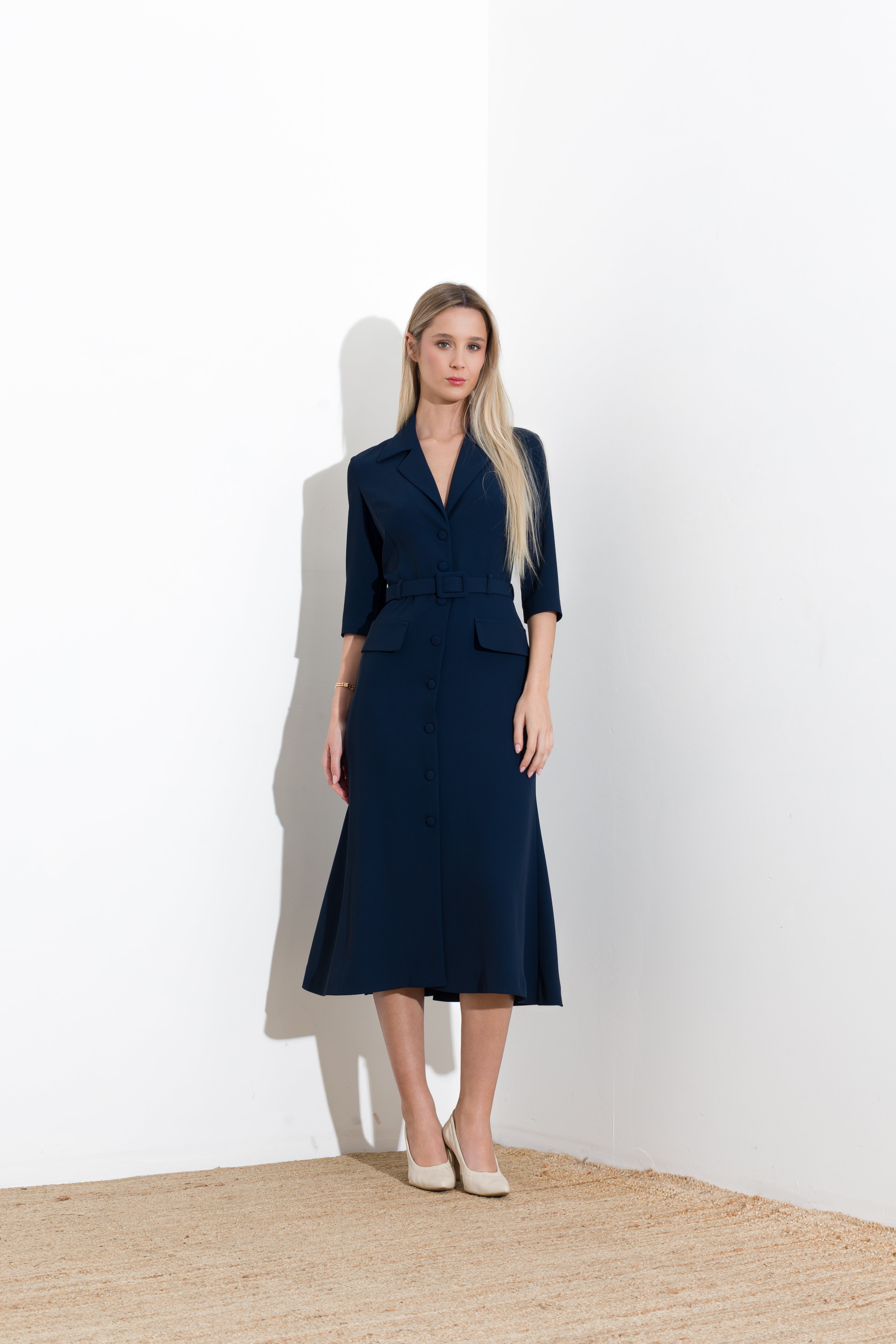 Abito midi in fluido diagonale - Compagnia Italiana