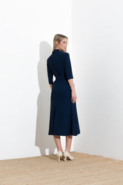 Abito midi in fluido diagonale - Compagnia Italiana