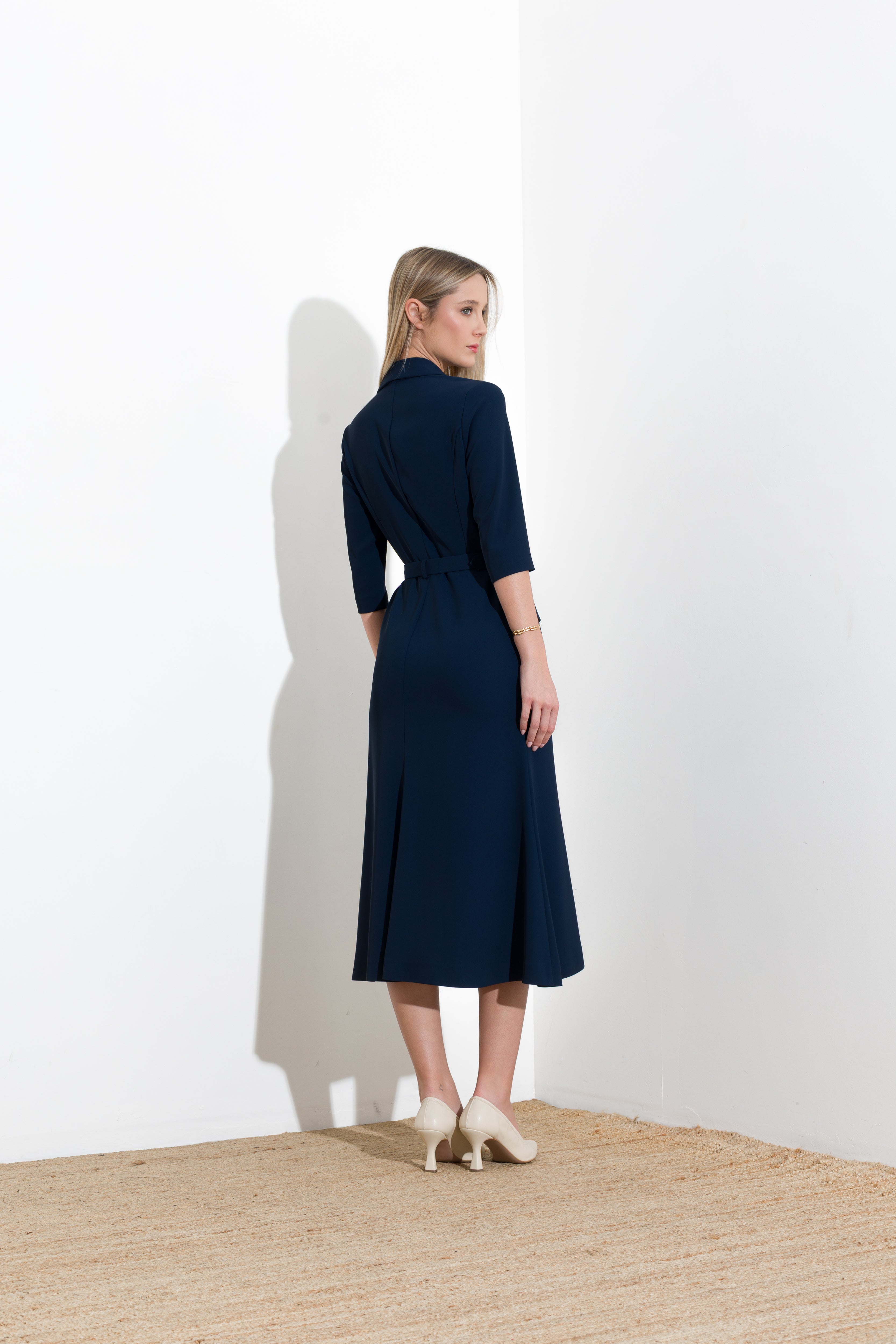 Abito midi in fluido diagonale - Compagnia Italiana