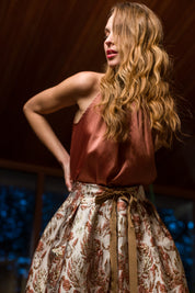 Gonna midi in broccato - Compagnia Italiana