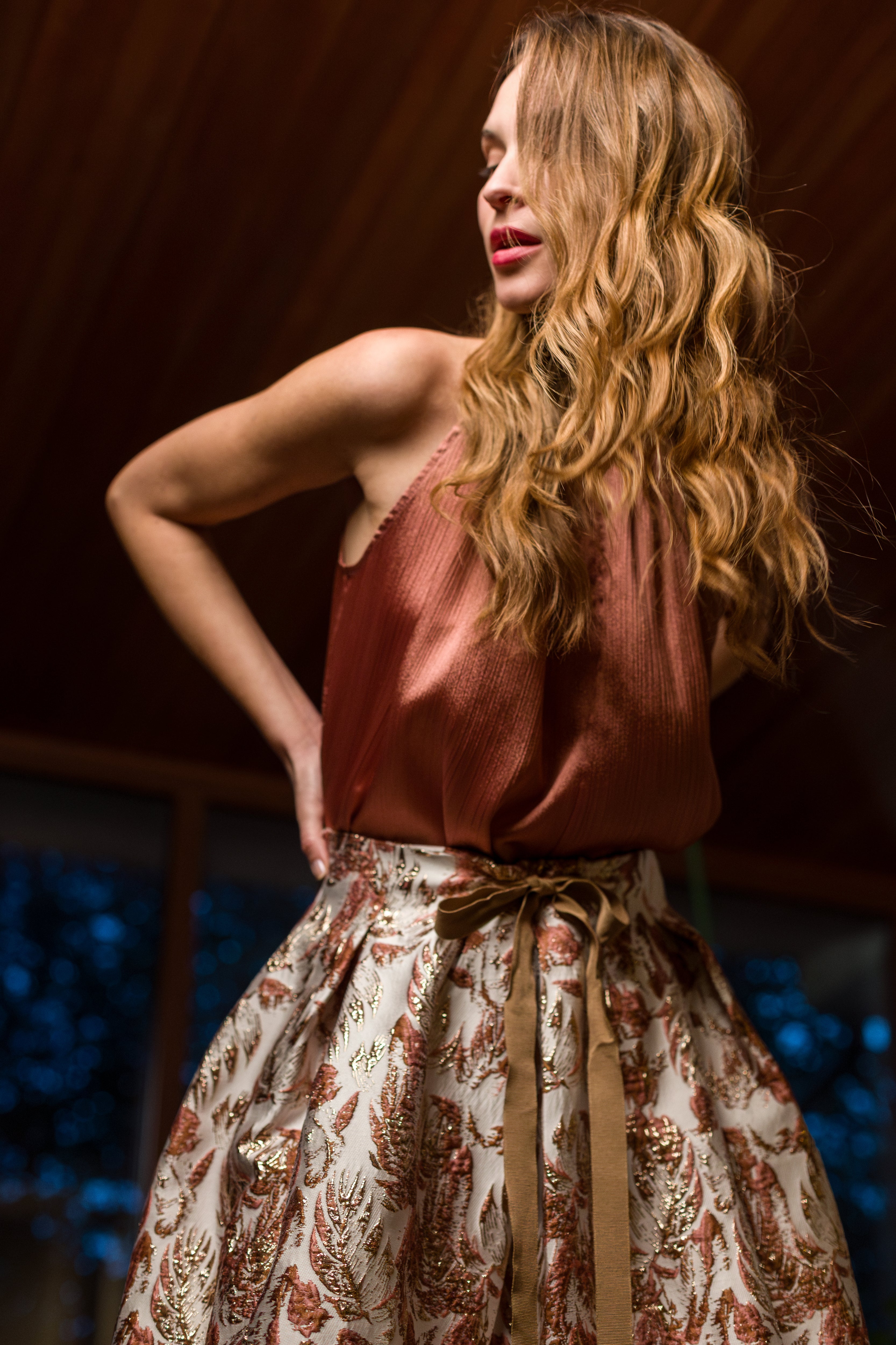 Gonna midi in broccato - Compagnia Italiana