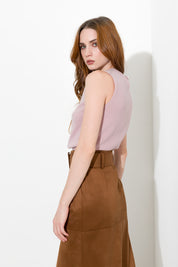 Top smanicato girocollo - Friendly Sweater
