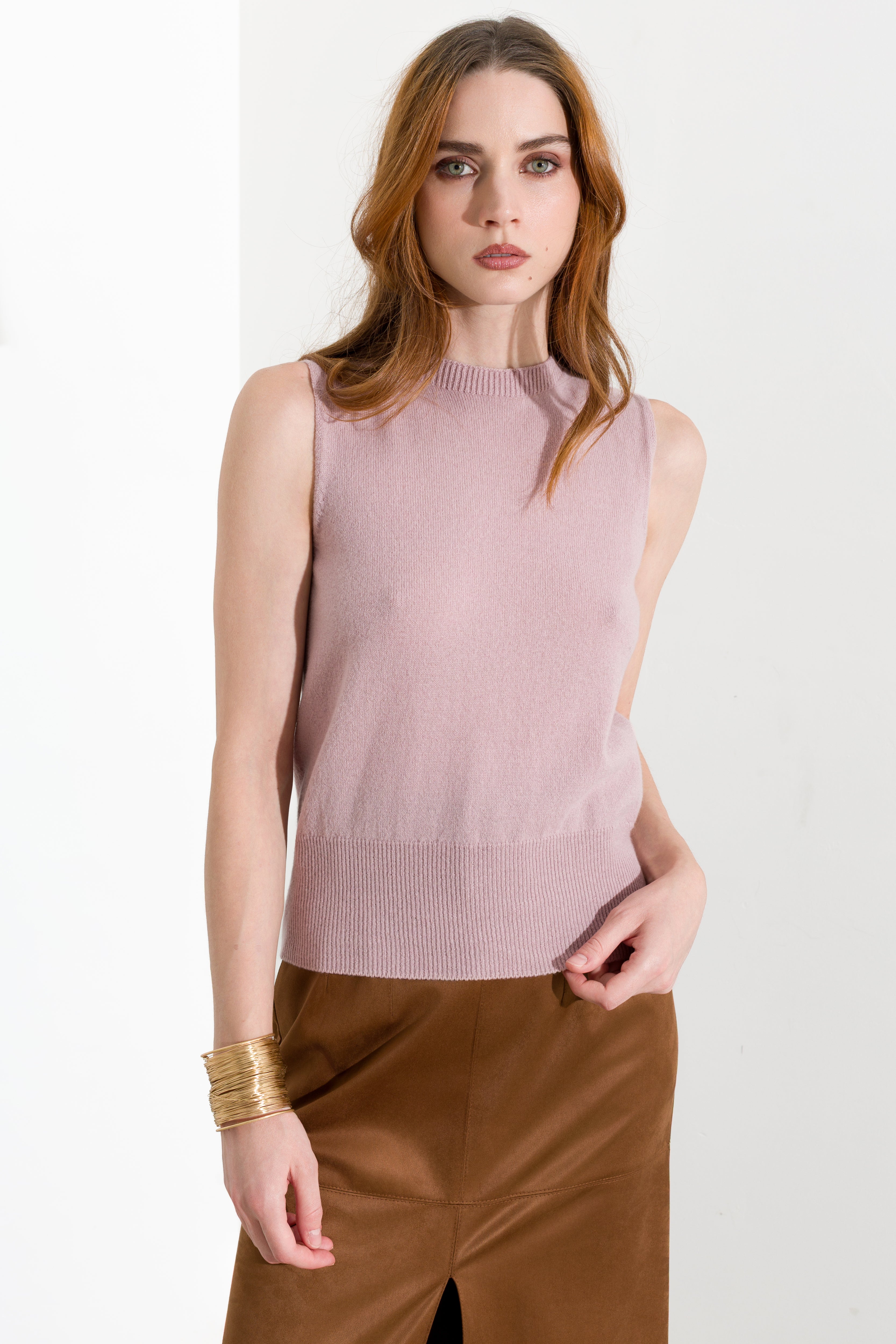 Top smanicato girocollo - Friendly Sweater