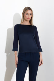 Blusa in seta viscosa