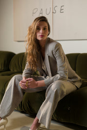 Blazer doppiopetto in lino cotone - Compagnia Italiana