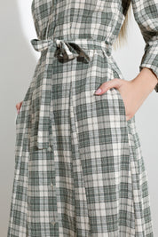 Abito chemisier micro e macro check - Compagnia Italiana