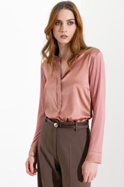 Maglia serafino fluida