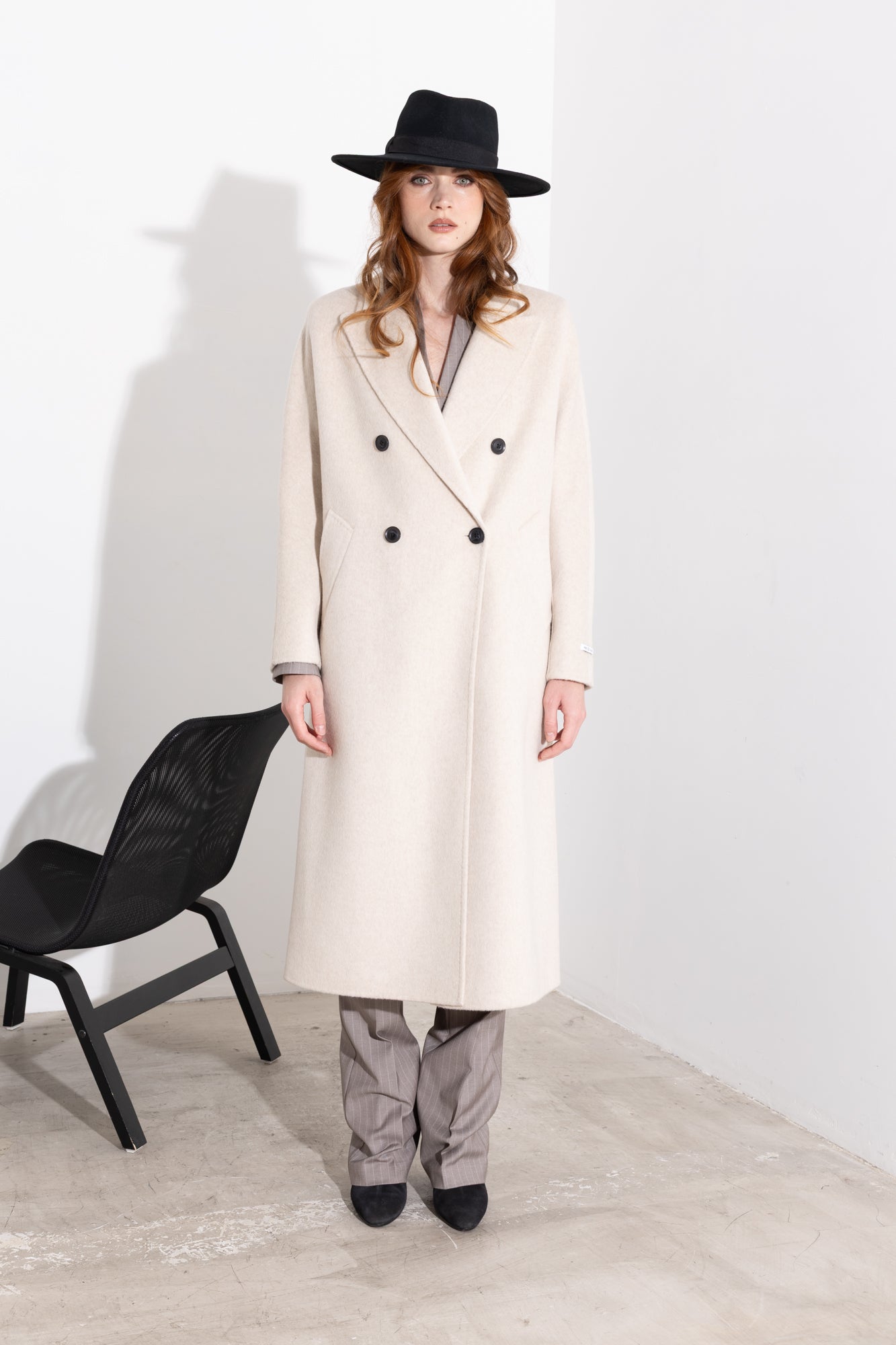Cappotto lungo doppio petto