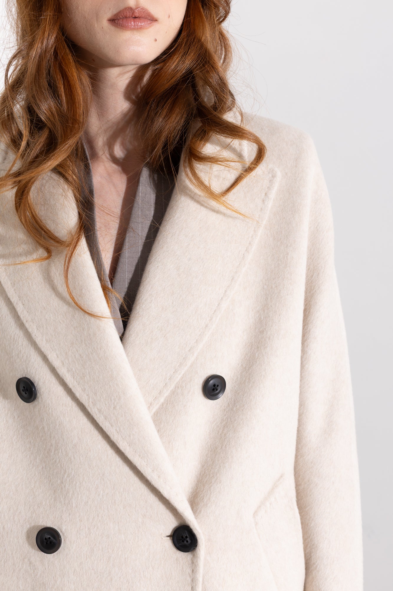 Cappotto lungo doppio petto