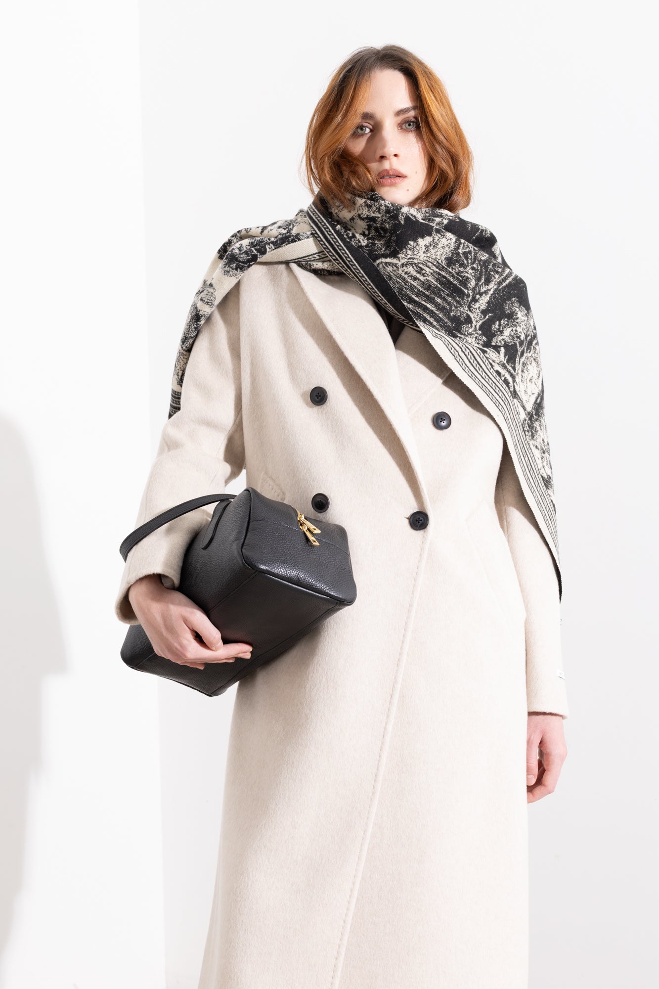 Cappotto lungo doppio petto