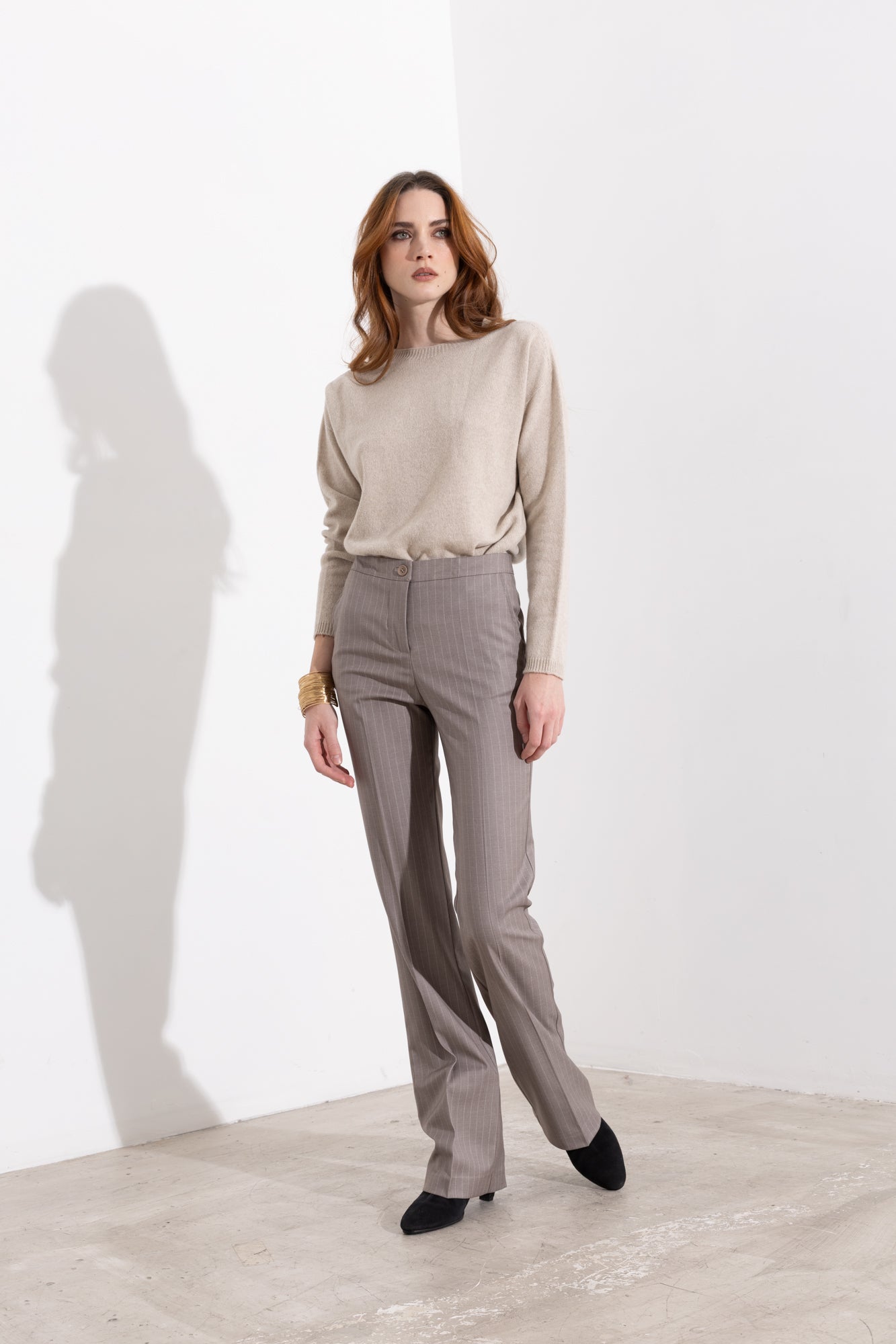 Maglia girocollo in cashmere