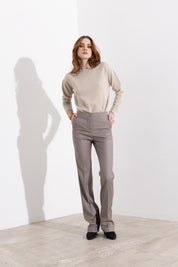 Pantalone gessato gamba dritta