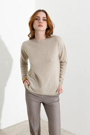Pull ras-du-cou en cachemire - Friendly Sweater
