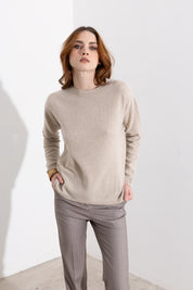 Maglia girocollo in cashmere