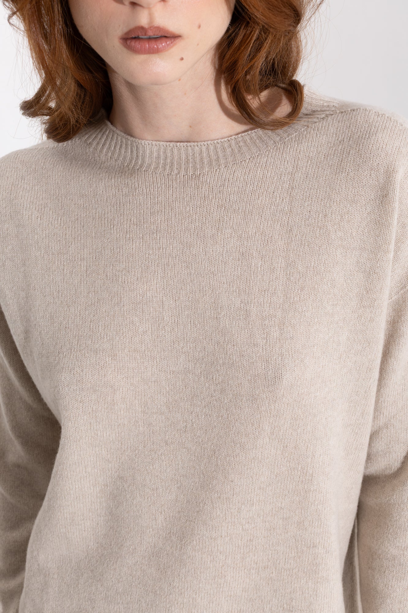 Maglia girocollo in cashmere