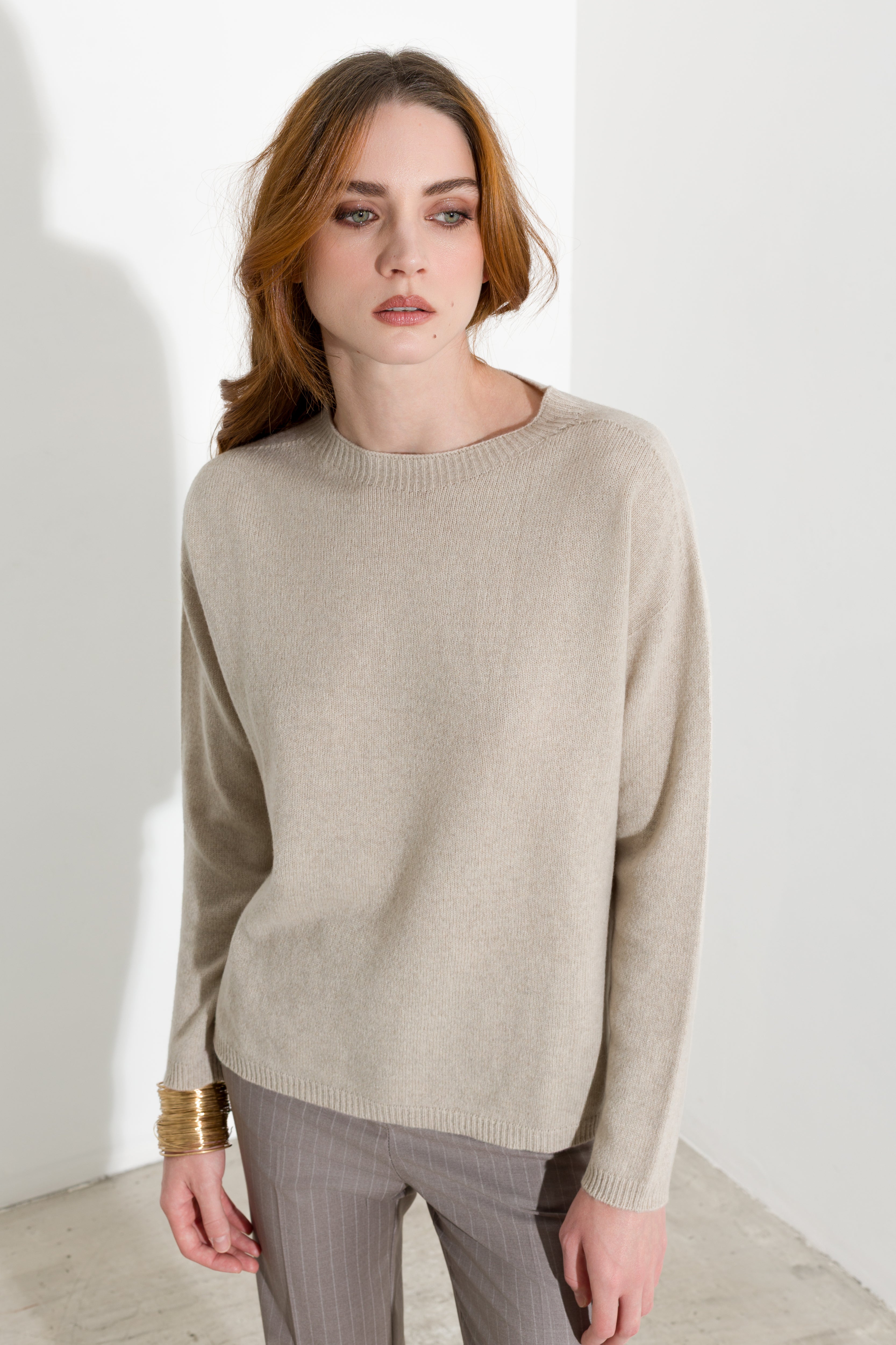 Pull ras-du-cou en cachemire - Friendly Sweater