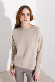 Maglia girocollo in cashmere